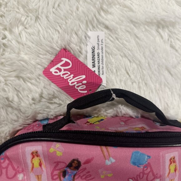 Barbie lunchbox NWT soft shelly zip close insulated girlie pop - Picture 4 of 12